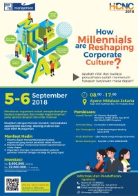 Human Capital National Conference 2018 : How Millennials are Reshaping Coporate Culture