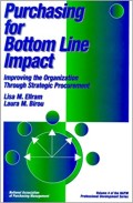 Purchasing for bottom line impact  : improving the organization through strategic procurement