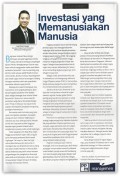 Investasi yang Memanusiakan Manusia