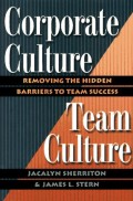 Corporate culture team culture : removing the hidden barriers to team success