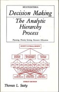 Decision making : The Analytic hierarchy process