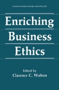 Enriching business ethics