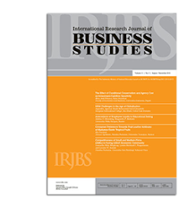 IRJBS International Research Journal of Business Studies