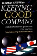 Keeping good company : a study of corporate governance in five countries