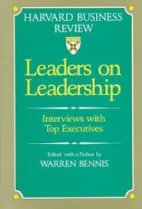 Leaders on leadership : interviews with top executives