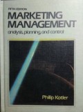 Marketing management : analysis, planning, and control