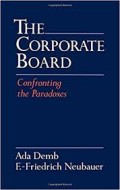 The Corporate board : confronting the paradoxes