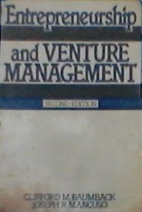 Entrepreneurship and venture management