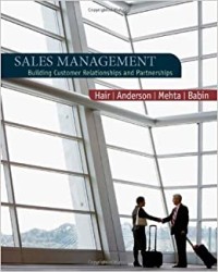 Sales management  : building costumer relationships and partnership