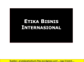 Etika bisnis international