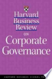 Image of Harvard Business Review on corporate governance