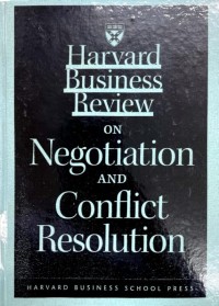Image of Harvard Business Review on negotiation and conflic