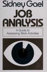 Image of Job analysis : a guide to assessing work activities