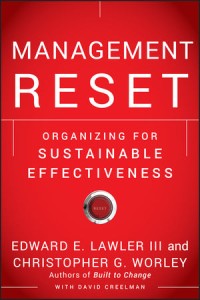 Image of Management reset  : organizing for sustainble effectiveness