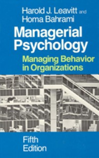 Image of Managerial psychology : managing behavior in organizations
