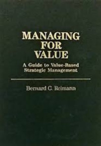 Image of Managing for value : a guide to value-based strategic management