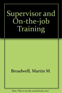 Image of The Supervisor and on-the-job training